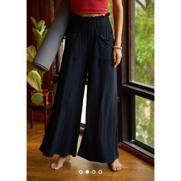 Free People Blissed Out Wide Leg Pants - Picture 2 of 7